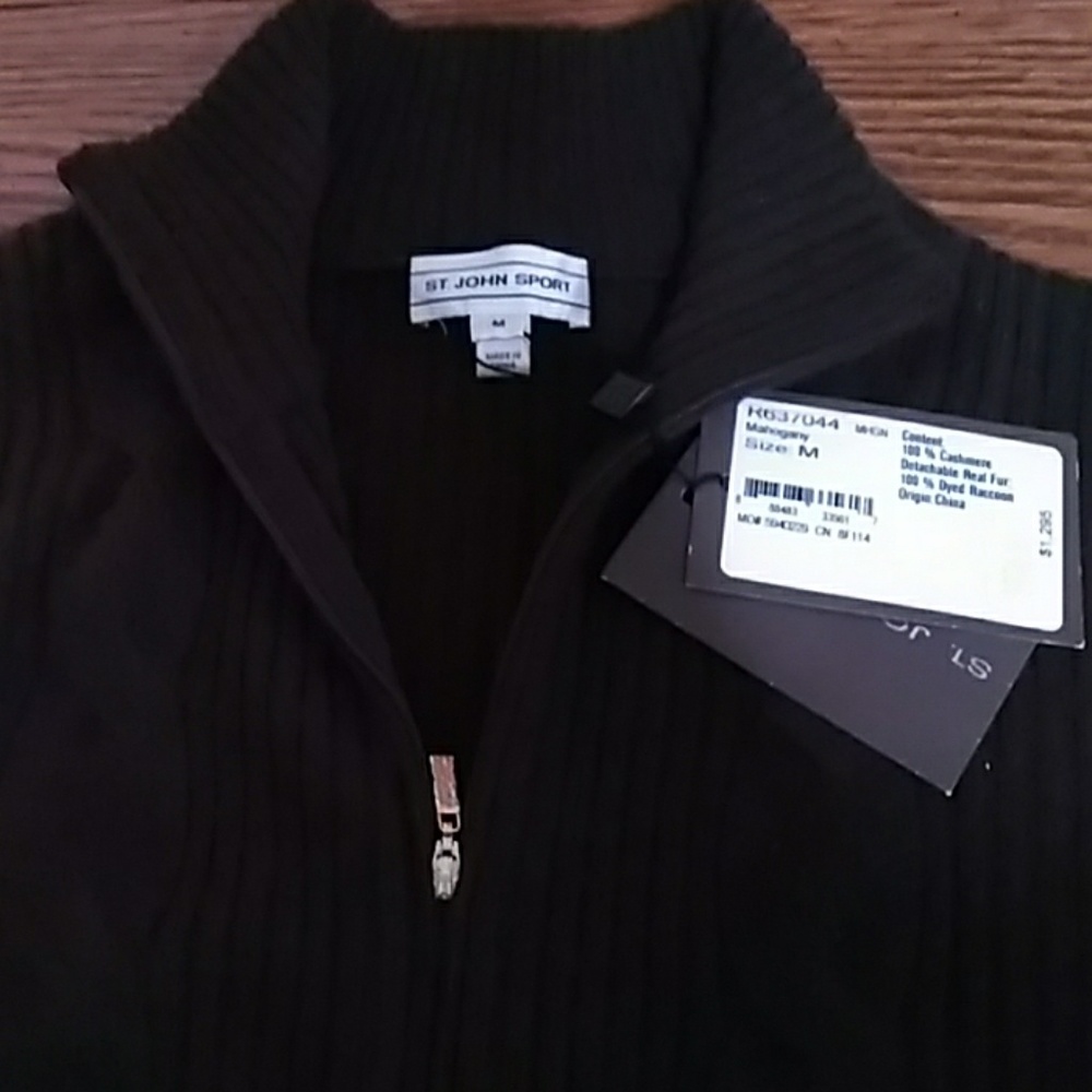 St John Sport Cashmere Sweater Jacket